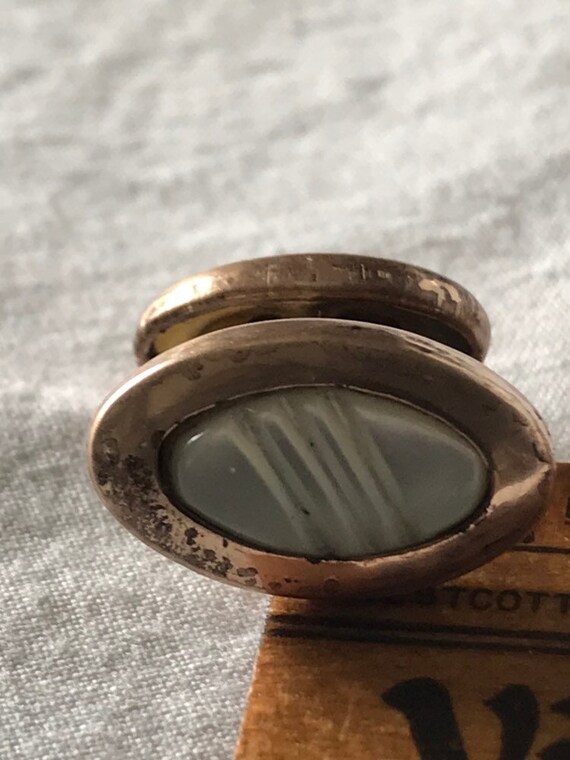 Vintage Cufflinks / Early to Mid 1900's Mother of… - image 3