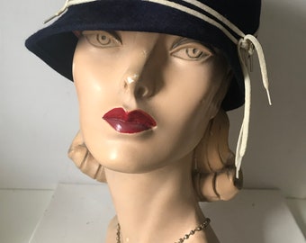 Women's Hat • 1970’s Mod Stye Hat • Authentic 70’s Mod Hat