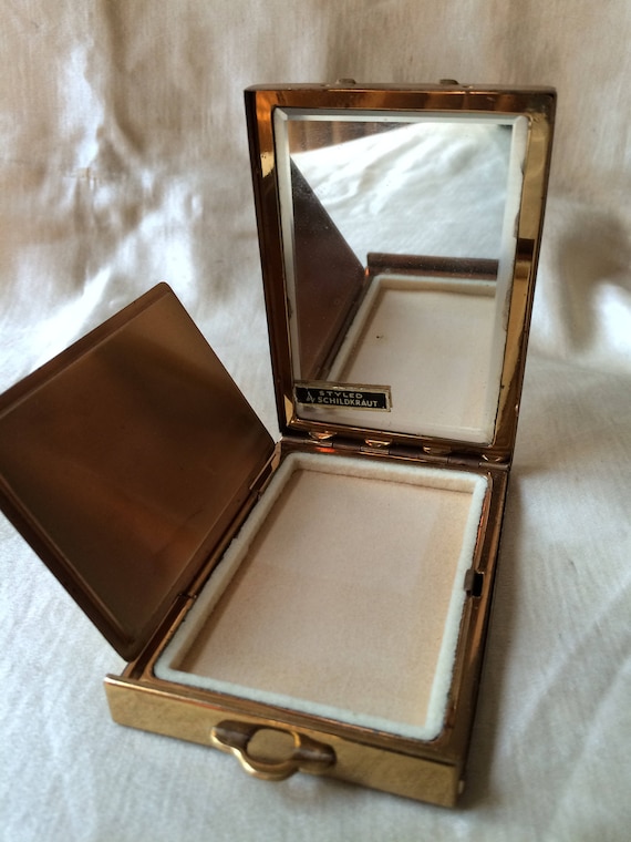 Vintage Compact / 1930's Schildkraut Compact / Co… - image 2