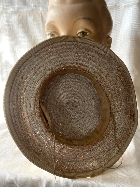 Vintage Straw Boater Hat• Young Girls Straw Hat• … - image 7