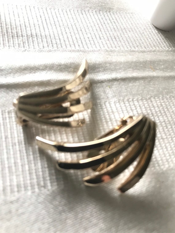 Vintage Jewelry/ Vintage Bergere Clipon Earrings/ Be… Gem