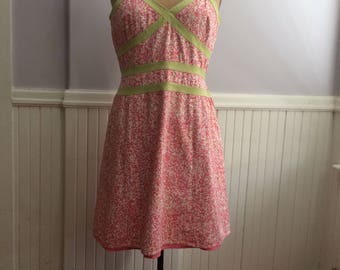 Cotton Sun Dress / Kay Unger Sun Dress / Kay Unger New York Women's Sun Dress / 100% Cotton Sun Dress