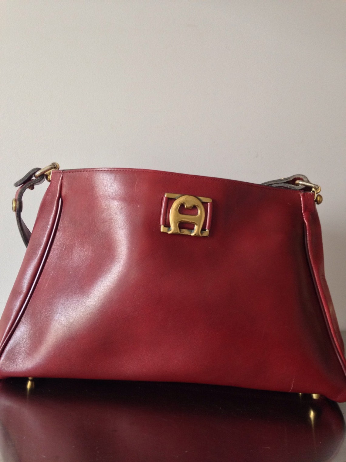 Etienne Aigner Purse
 Vintage Etienne Aigner Leather Handbag Oxblood Burgundy