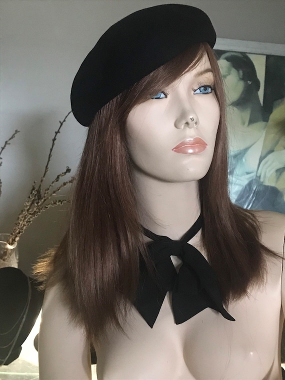 Authentic French Beret • Black French Beret • Wil… - image 1