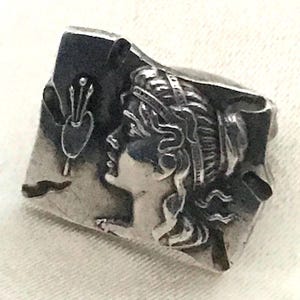 Sterling Silber Kragen Bolzen / viktorianischer • Edwardian Kragen Aufenthalt / Damen viktorianischen Dressing Accessoire / Kragen Bolzen / Unisex Kragen Knopf Bolzen