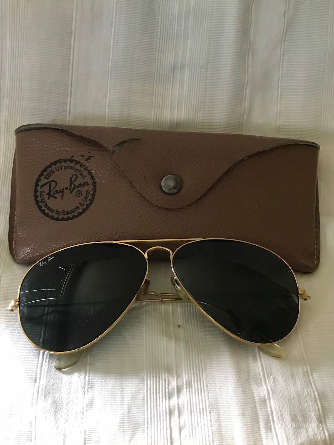 Sunglasses Ray-Ban Aviator Metal Gold G15 RB3025 181 62-14 in