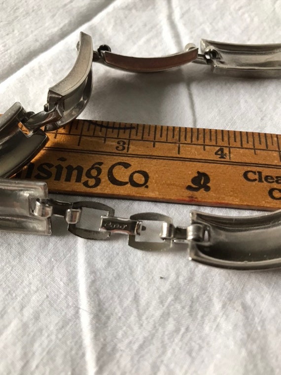 Vintage Costume Jewelry vintage Art Deco Chrome coro Choker