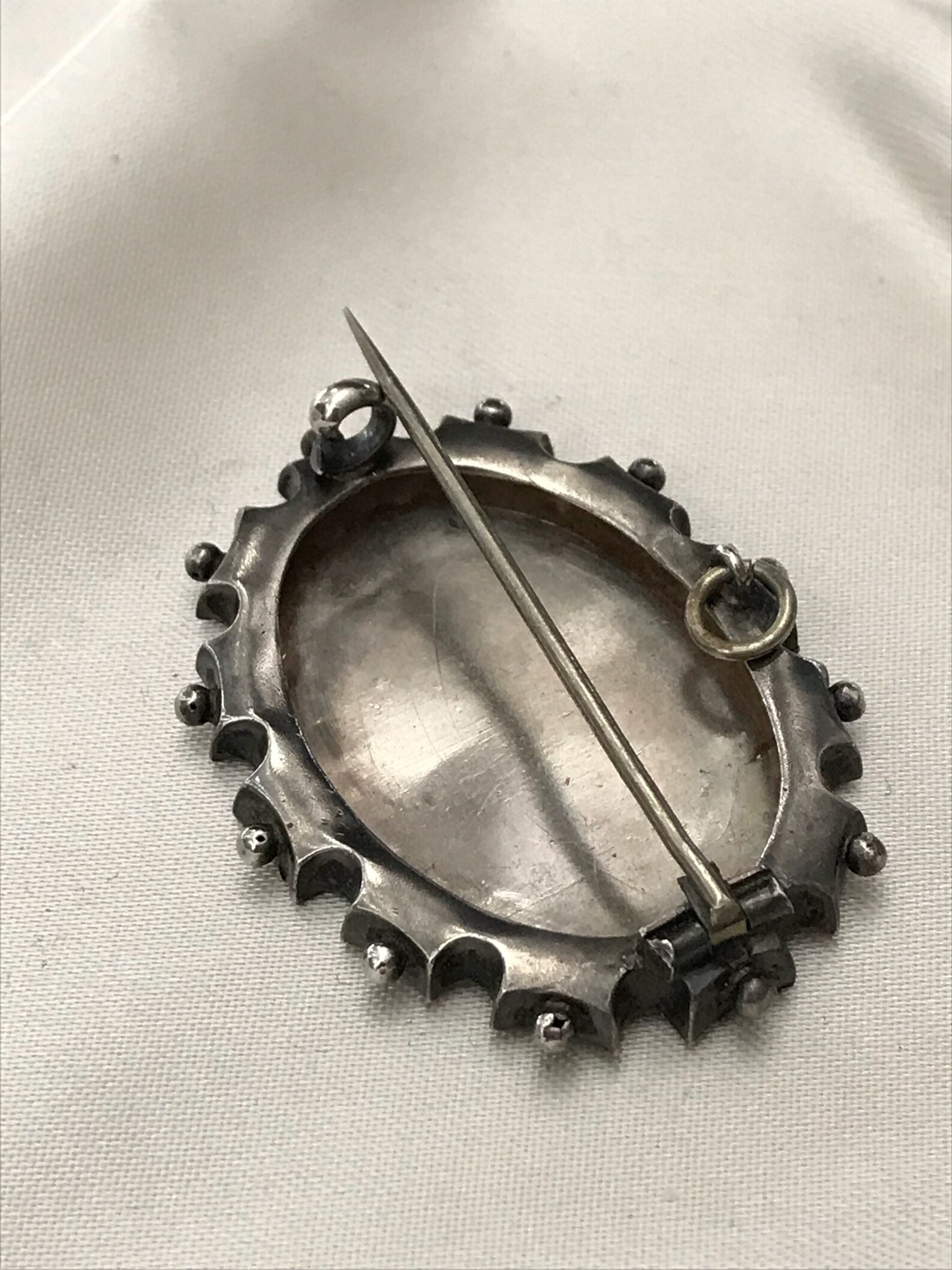 Antique Broochpendant / Sterling & Gold Pin Etsy