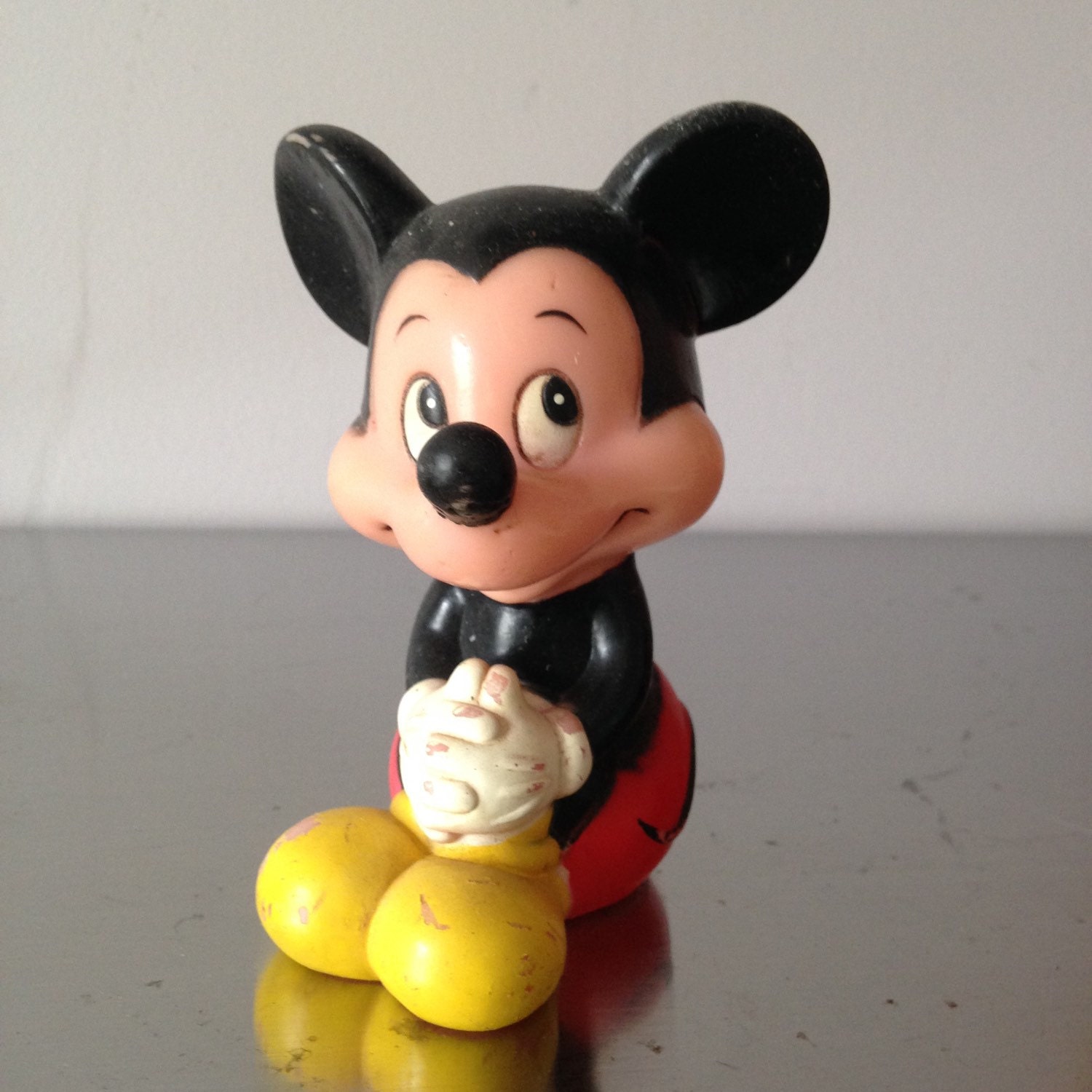 vintage rubber mickey mouse doll