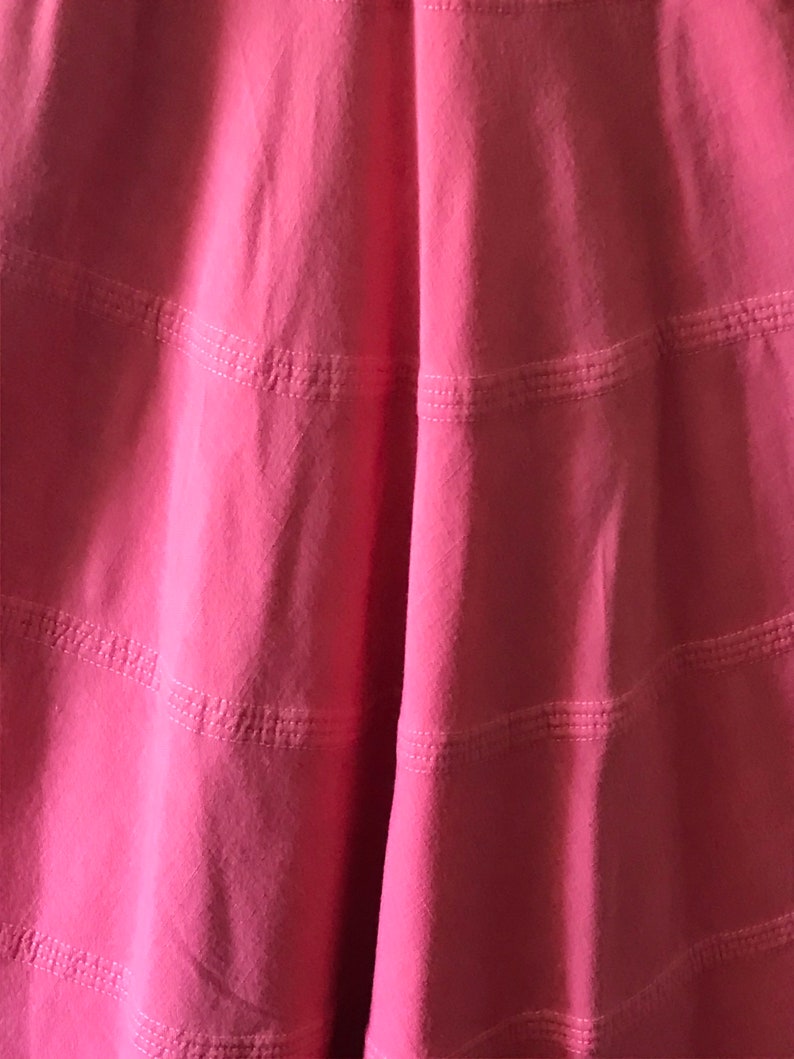 Women’s Vintage Clothing/ Salmon Linen Blend Full Skirt image 3