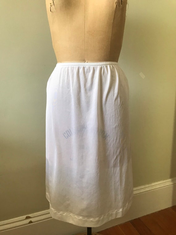 Women’s Vintage Under Garment/ White Nylon Half S… - image 1