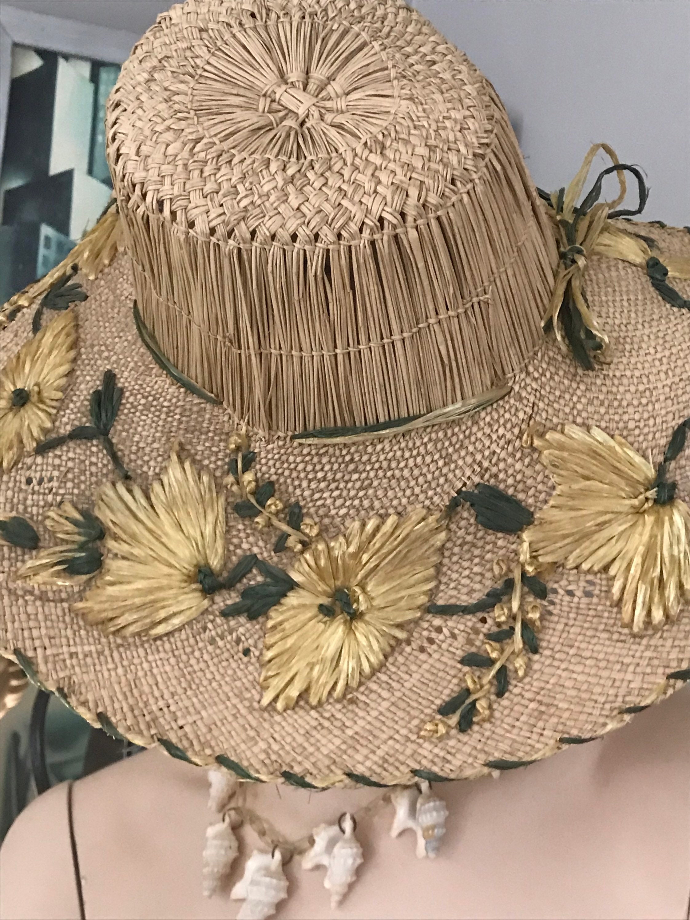 Womens Straw Hat Straw Beach Hat Wide 