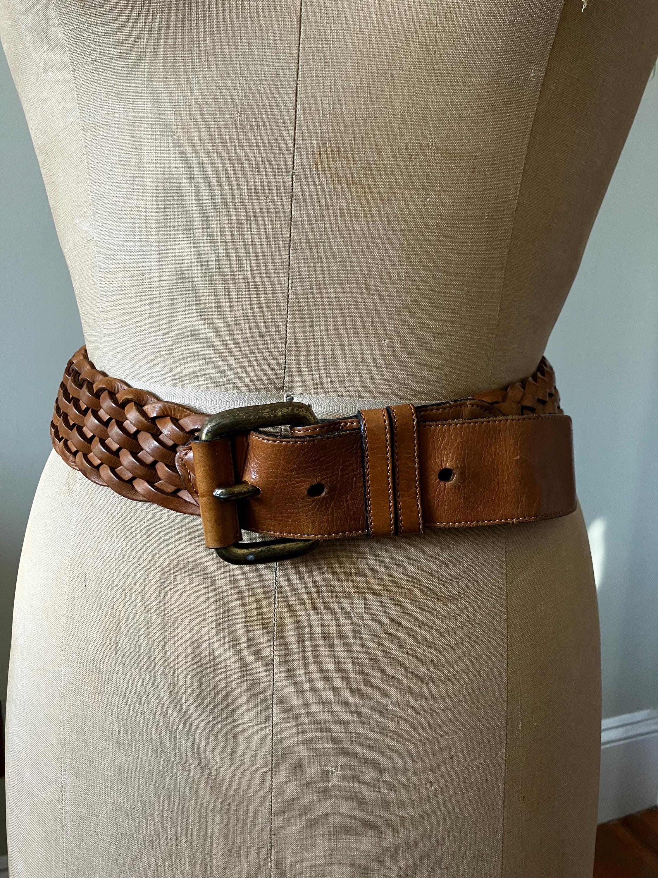 Vintage Joan & David Beige Calfskin Textured Lizard Leather Belt Size M 32 In Joan & David Size M Belts for Women for sale | eBay main image 4