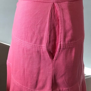 Women’s Vintage Clothing/ Salmon Linen Blend Full Skirt image 9