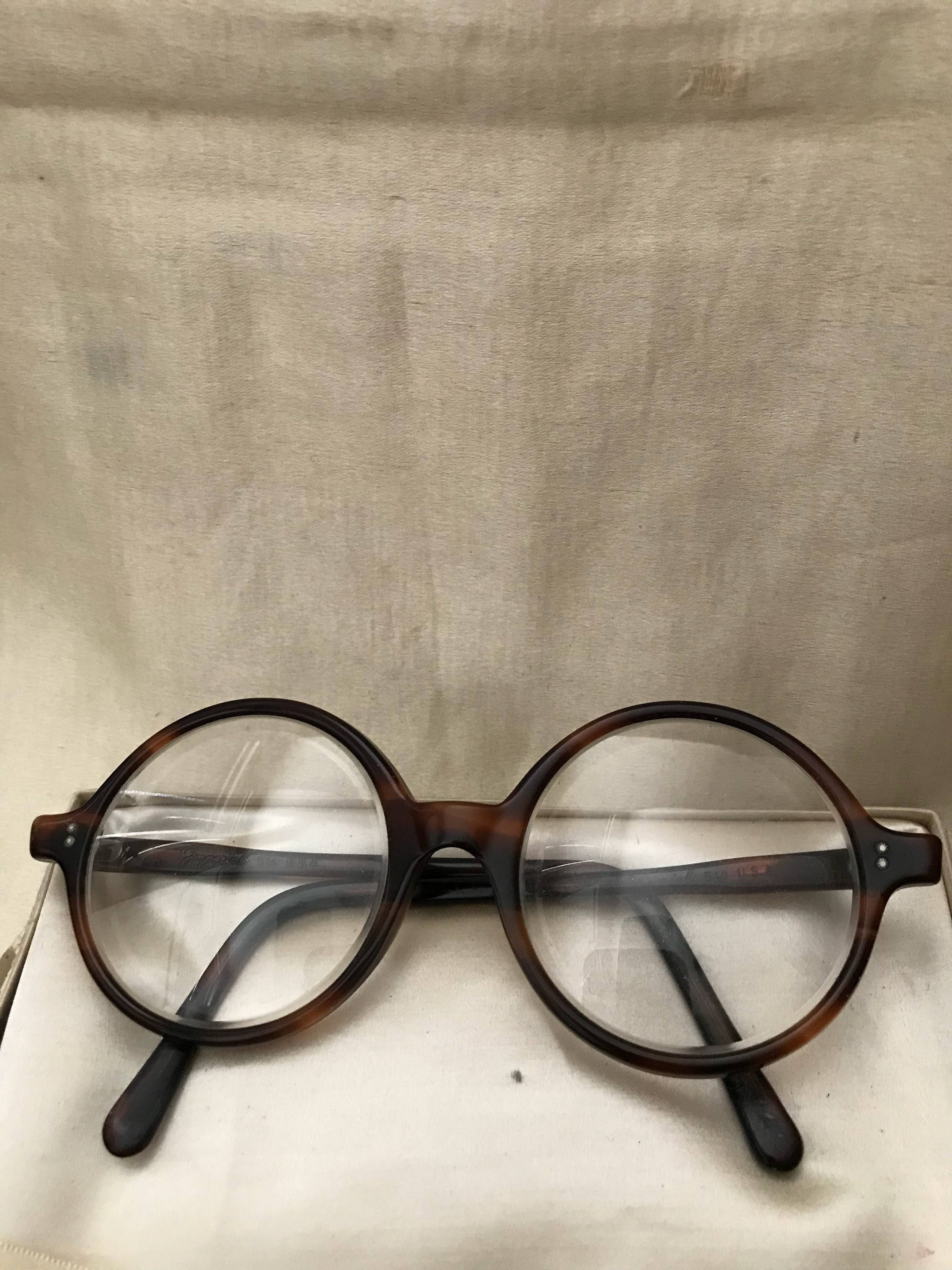 Vintage 90s Round Tortoise Glasses Frames Dark Academia Harry Potter Preppy Brown 1990s Vintage Eyeglasses for sale | eBay main image 4