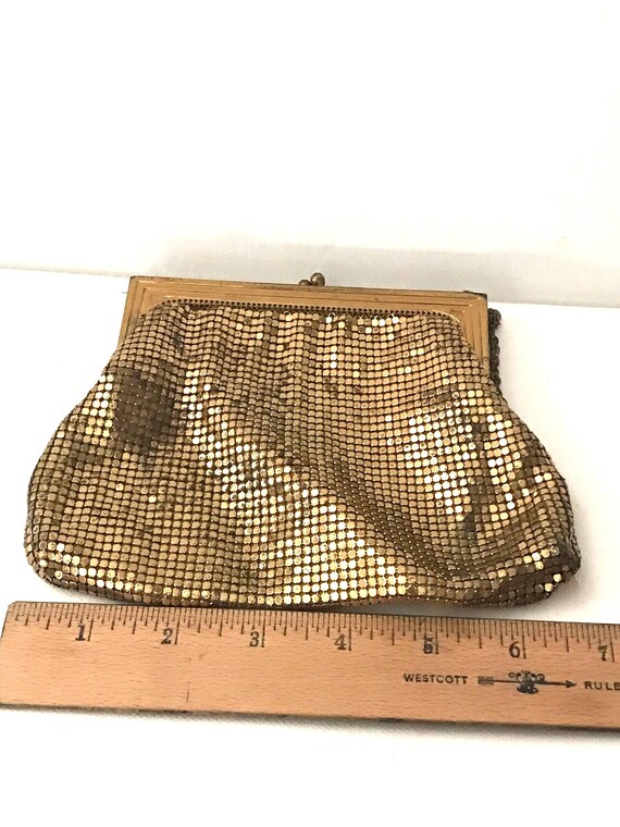 ヴィンテージ Whiting & Davis ゴールドメタルメッシュ財布 