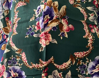 Adolfo Designer Silk Scarf• Fashion Accessories • Scarf Dressing • Large Silk Scarf Adolfo for Barr & Beards 100% Silk