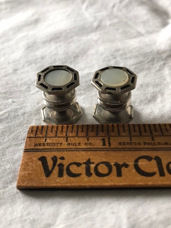 Kum-A-Part Deco Cufflinks / Art Deco Shirt Dressi… - image 4