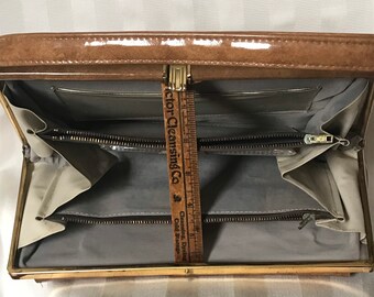 1960’s Vinyl Handbag • Top Handle Vinyl Purse • 1950’s-60’s Vinyl Bag • Vintage Accessories