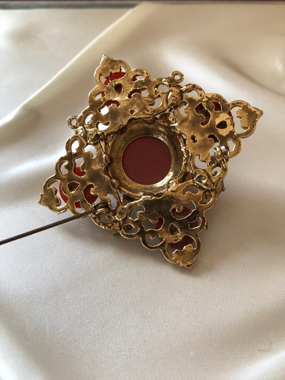 Vintage Jewelry / Vintage Brooch /60's Costume Je… - image 4