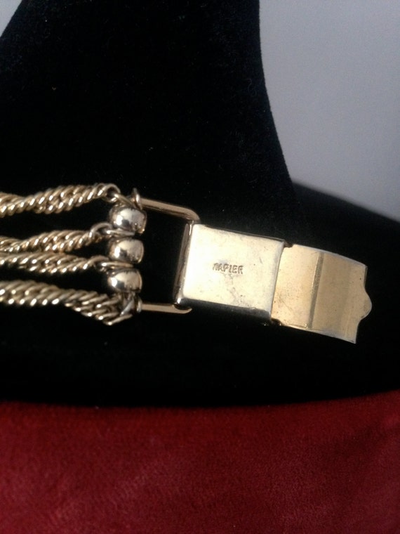 1950's Signed Napier Costume Jewelry Braclet - image 3