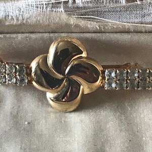 Vintage Hair Accessories/ Rhinestone Barrette/ Wedding Formal Event Hair Attire