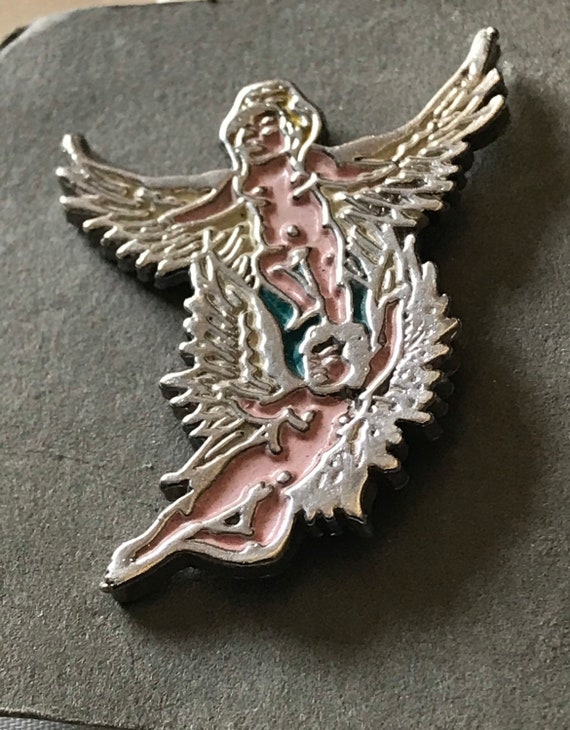 Twin Angel Tac Pin / Baby Twin Angel Tac Pin / Me… - image 1