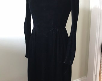 Vintage 70s Black Velvet Formal Gown Jeffrey & Dara - Etsy