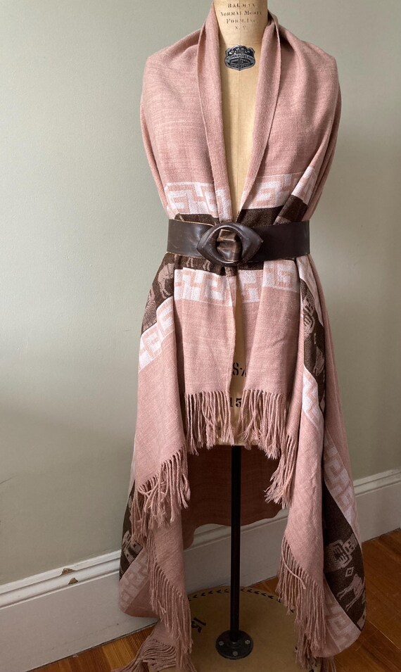 Blanket Wrap Shawl• Peruvian Style Shawl•Large Poncho Style Blanket Wrap Shawl•