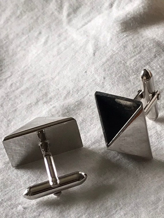 Boutons De Manchette Vintage Swank – Argent Poli Satiné, Pour Smoking Et Tenue Formelle Classique !