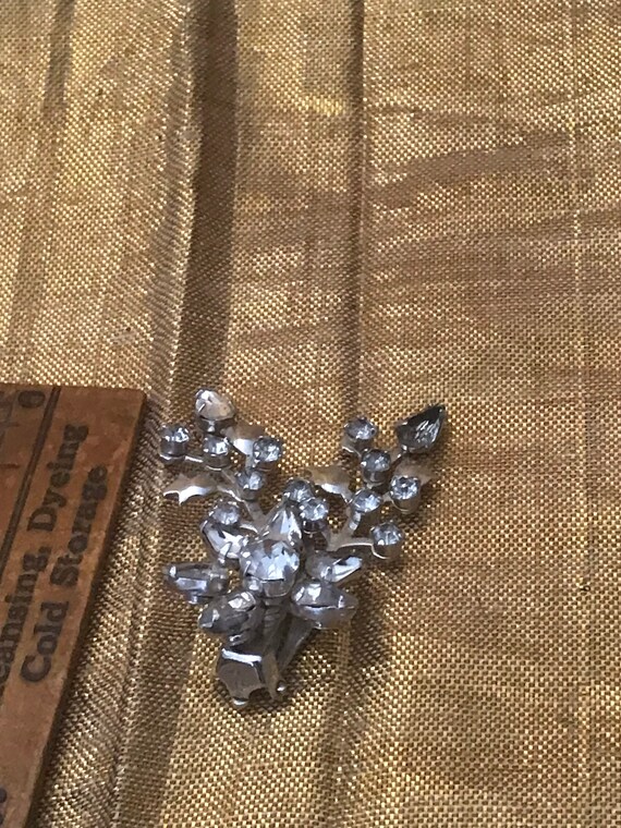 Vintage Jewelry • Rhinestone Clip-On Earrings • W… - image 3