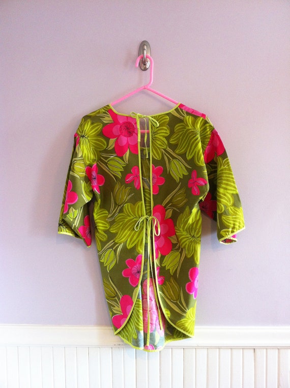 1970's  " Vera " Cotton Pool / Beach Cover-up Top - image 4