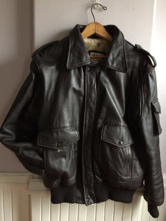 A-2 Leather Flight Jacket / Espresso Brown Leather