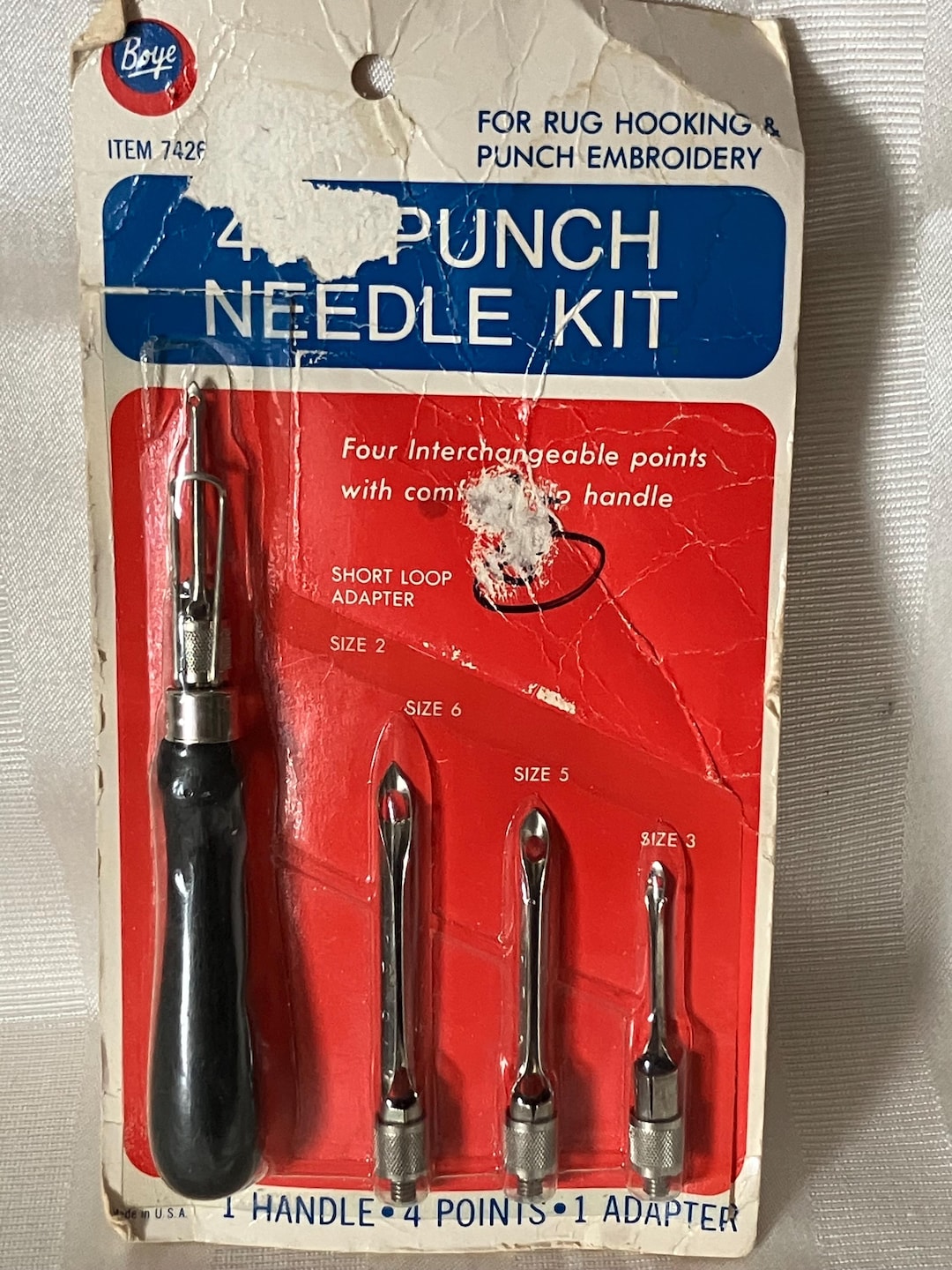 Rug Hooking Tool•4 Punch Needle Kit • Punch Embroidery Tool• Crafting ...