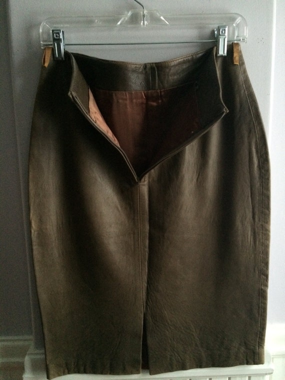 SALE Reduced / Women's Clothing / Leather Pencil … - image 2