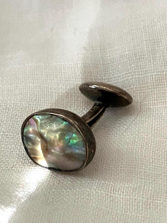 Sterling Silver & Abalone Shell Handcrafted Cuffl… - image 7