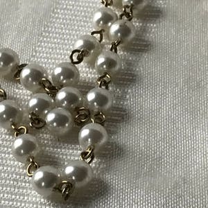 Women's Vintage Costume Jewelry / Pearl Tassel Necklace image 7