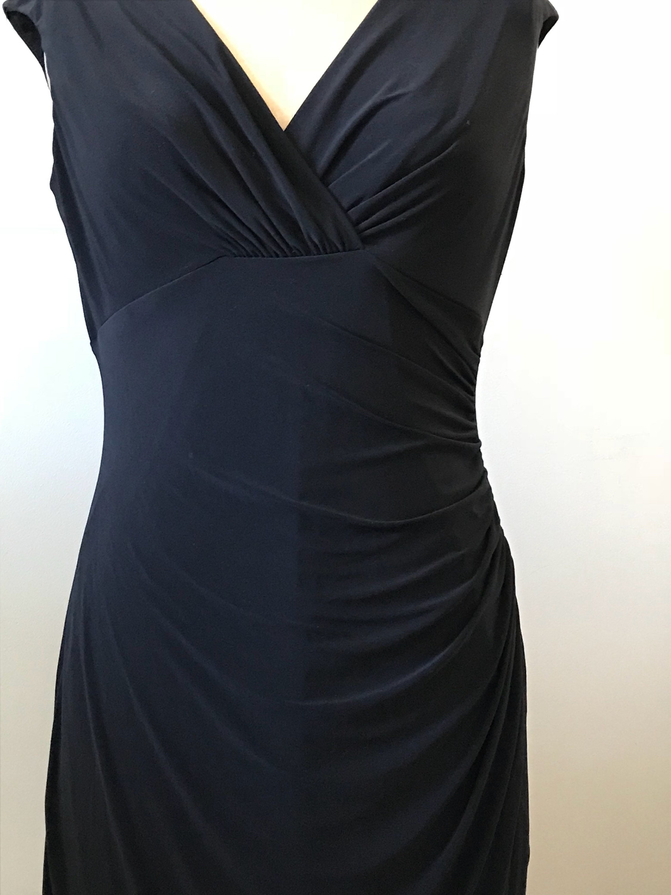 Women's Vintage Ralph Lauren Dress / Black Jersey Dress / ' Little Black  Dress' / Vintage Ralph Lauren - Etsy