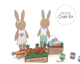 Easter Bunnies Paint and Play Craft Kit