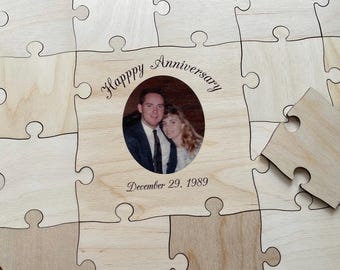 Custom Photo Guest Book Puzzle X-Large 3 inch Pieces