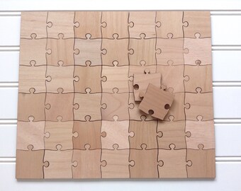 Blank Puzzle Pieces for Guest Book Wood Puzzle