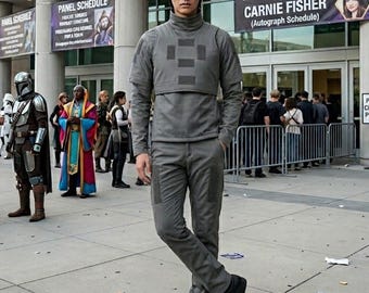 Starwars Inspired Grey Mandalorian Cosplay Costume | The Star Wars Bounty Hunter Costume Set.