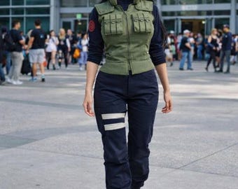 Anime Inspired Tactical Ninja Vest & Pants | Shinobi Style Cosplay Costume | Anime Cosplay Clothing | Ninja Combat Wear