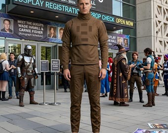 Starwars Inspired Brown Mandalorian Cosplay Costume | The Star Wars Bounty Hunter Costume Set.
