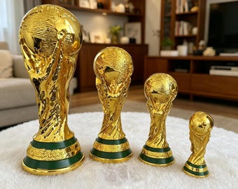Wereldbekertrofee 36 cm 1,3 kg, wereldbeker voetbal, volledige grootte, 13 cm，21 cm，27 cm，36 cm wereldbeker voetbal, WK-trofee