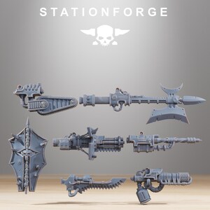 Pythonicus Armageddon, Modular Sci-Fi Titanic Warbot by STATIONFORGE, Grimdark Wargames Proxy image 5