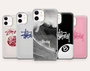 Funda para teléfono Stussy 8 Ball Streetwear para iPhone 17, 16, 15, 14, 13, 12, Samsung S25, S24, S23, S22, A16, A26, Pixel 10, 9A