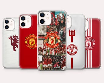 Manchester United Phone Case Football Soccer Cover for iPhone 17, 16, 15, 14, 13, 12, Samsung S25, S24, S23, S22,A16,A26,Pixel 10,9A
