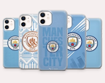 Manchester City Phone Case Football Soccer Cover for iPhone 17, 16, 15, 14, 13, 12, Samsung S25, S24, S23, S22,A16,A26,Pixel 10,9A