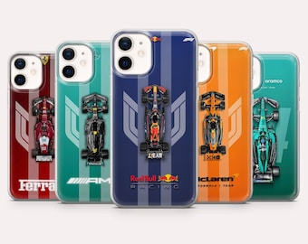 Funda para teléfono con diseño de Fórmula 1, cubierta de carreras F1 para iPhone 17, 16, 15, 14, 13, 12, Samsung S25, S24, S23, S22, A16, A26, Pixel 10, 9A